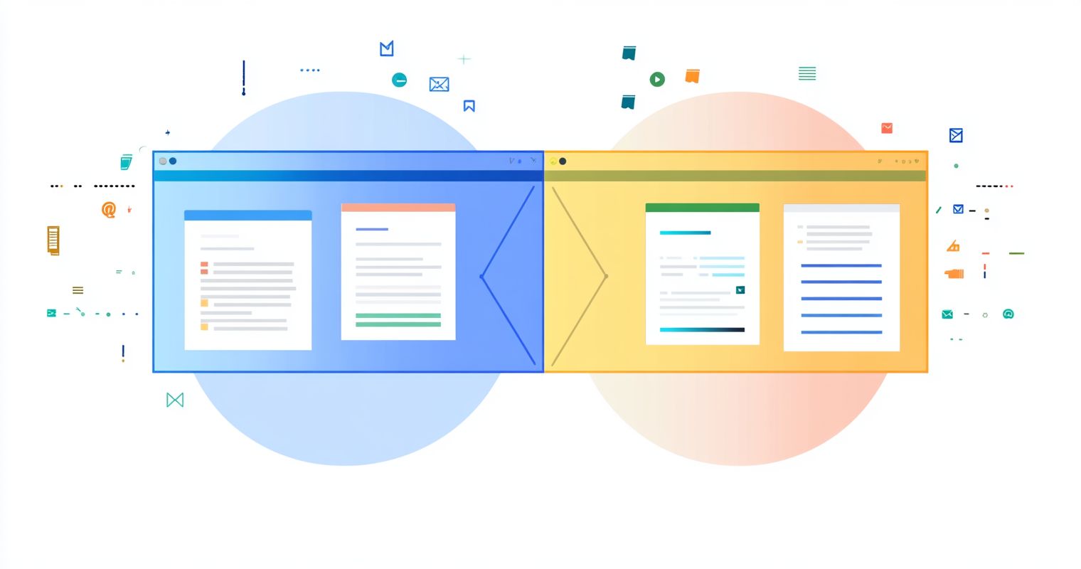 recmIkOGMpmTwsnuJ -  A split-screen image showcasing email outreach on one side and conversion metrics on the other, emphasizing measurable success_