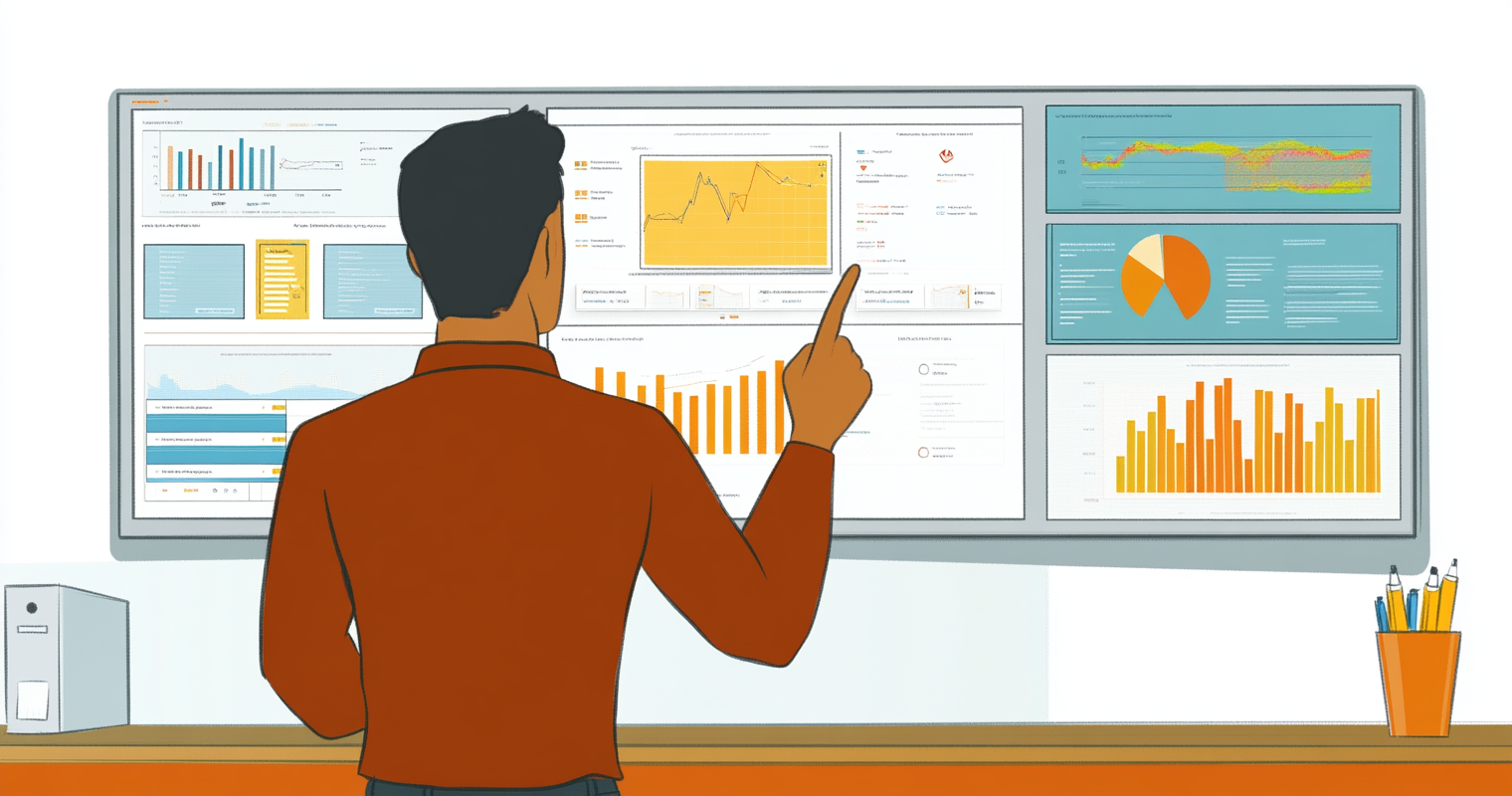 recvHIex94y1IWynI -  A predictive analytics dashboard showing different lead behaviors, as a sales manager uses it to structure the day_s outreach plan_