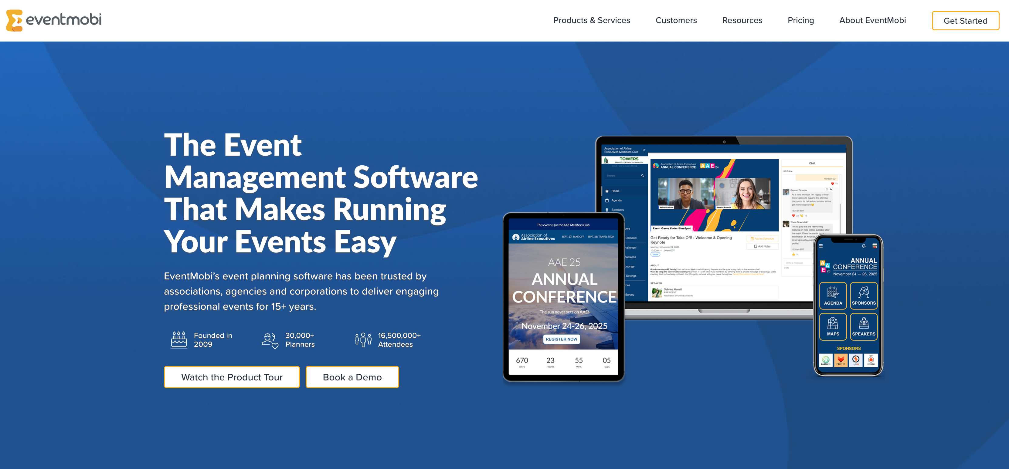 EventMobi website